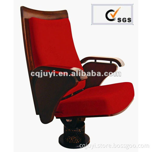 Wooden Auditorum Seating/Theater/Theatre Chairs with single leg JY-901M